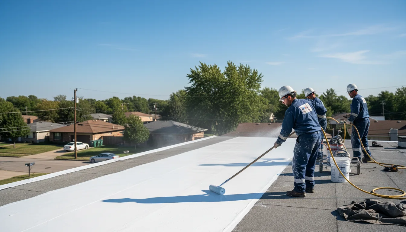 Commercial roof coating in Burrillville, RI near me